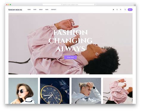 Customizable Clothing Store Website Templates