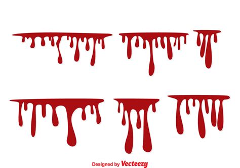 Customizable Dripping Blood Templates