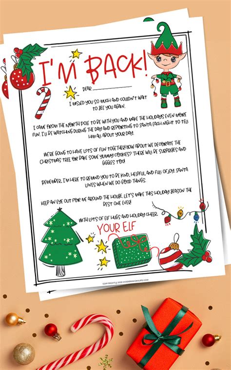 Customizable Elf on the Shelf Welcome Letter