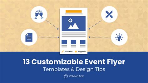 Customizable Flyer Template with Tear-Off Tabs