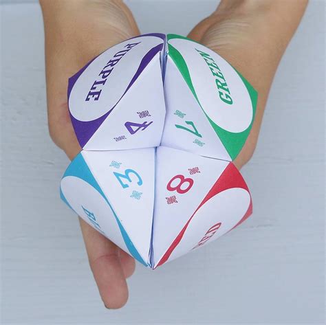 Customizable Fortune Teller Papers