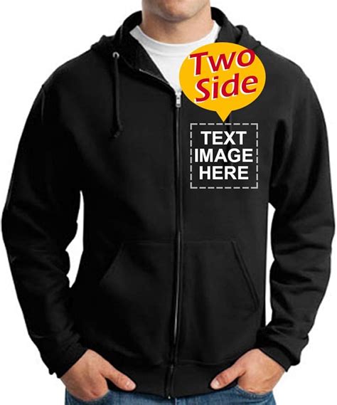 Customizable Full Zip Hoodie with Dye Sublimation