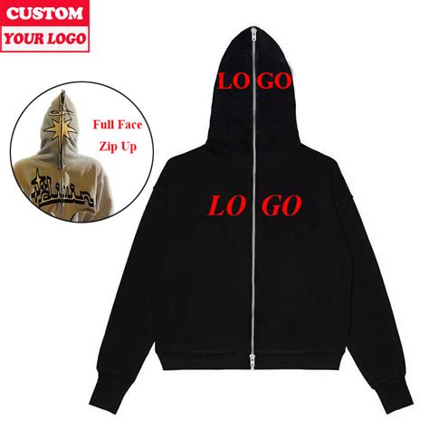 Customizable Full Zip-Up Hoodies Design Elements