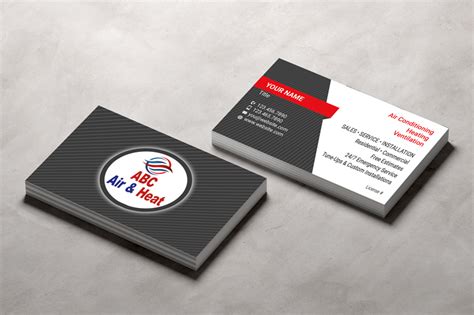 Customizable HVAC Business Card