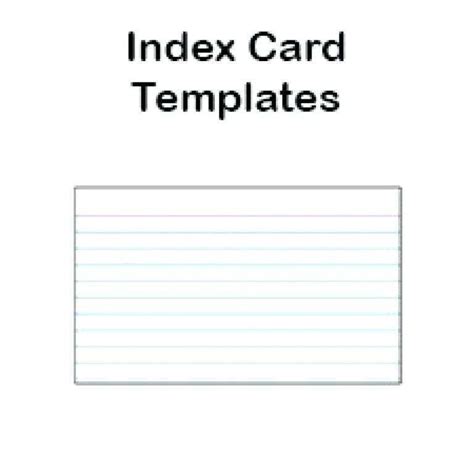 Customizable Index Card Template