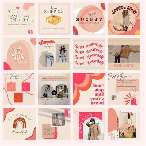 Customizable Instagram Post Templates