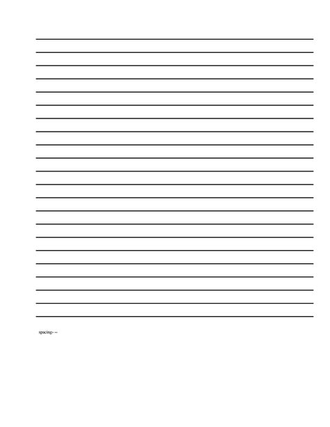 Customizable Lined Handwriting Paper