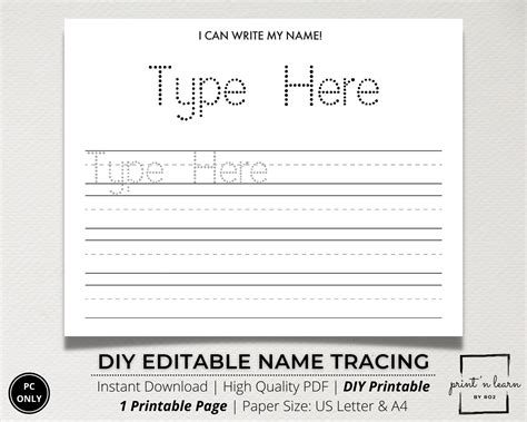 Customizable lined paper printable