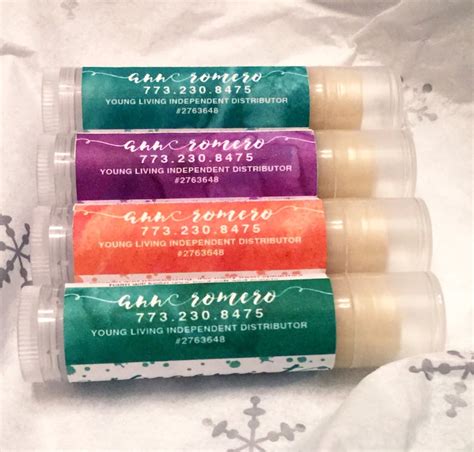 Customizable Lip Balm Labels