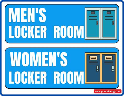 Customizable Locker Signs