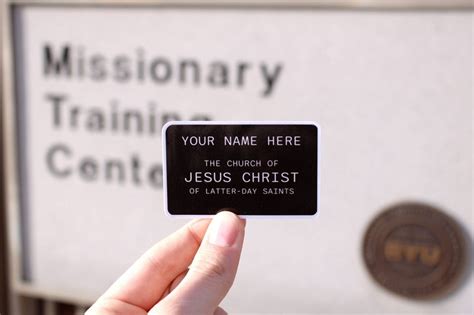 Customizable Missionary Name Tags