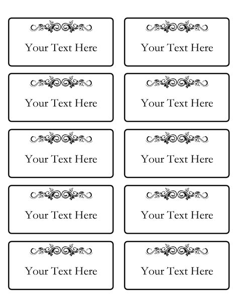 Customizable Name Card Template 7