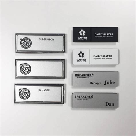 Examples of Customizable Name Tags for Various Occasions