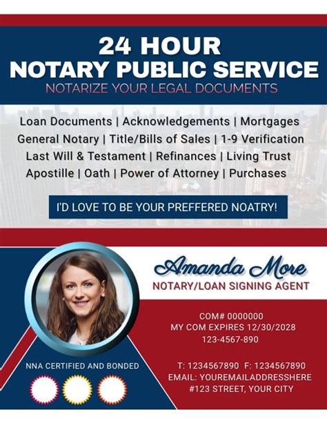 Customizable Notary Public Flyer Templates