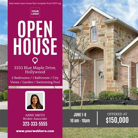 Customizable Open House Flyer Templates