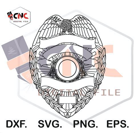 Customizable Police Badge Template Example