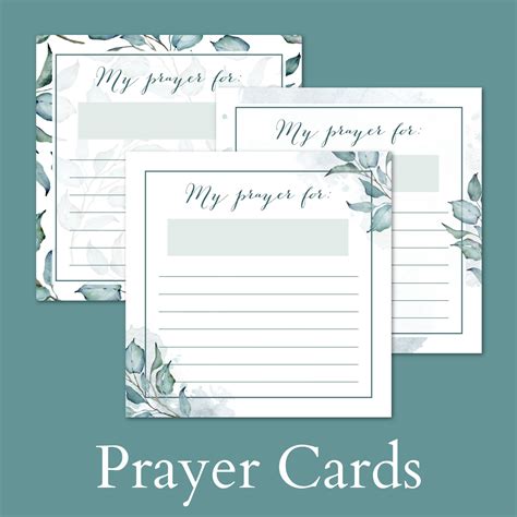 Customizable prayer card templates