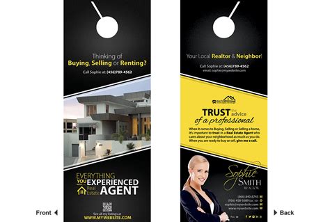 Customizable Real Estate Door Hanger Template Designs