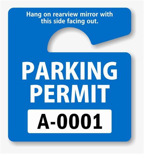 Customizable Rear View Mirror Hang Tag Template 1