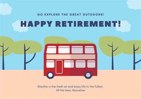 Customizable Retirement Card Printable Gallery