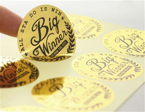 Customizable round labels for branding