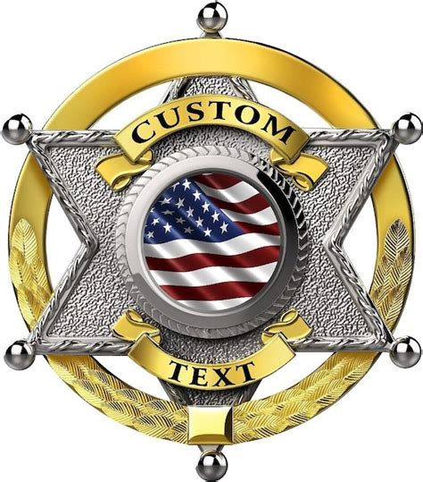 Customizable Sheriff Badge Template