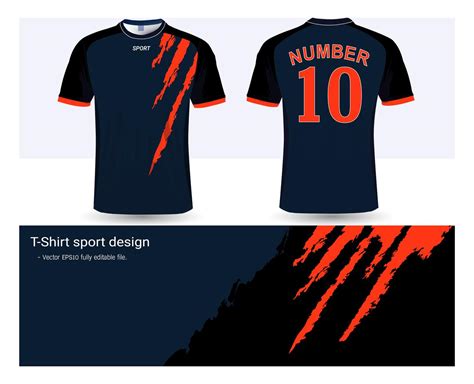 Customizable soccer jersey template designs with different colors and patterns