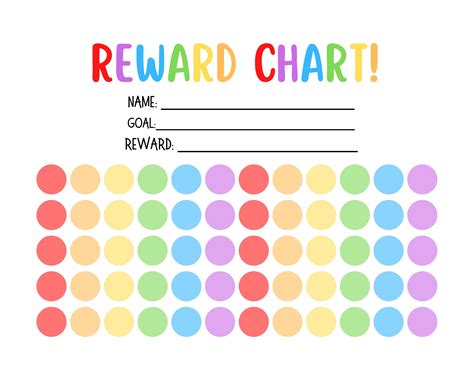 A customizable sticker chart template