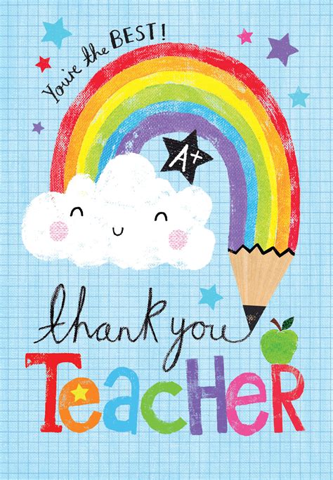 Customizable Teacher Appreciation Card