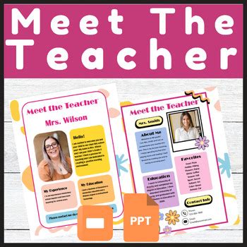 Customizable Teacher Brochure Template