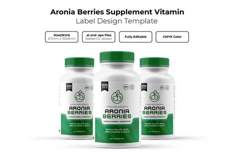 Customizable Vitamin Label Template