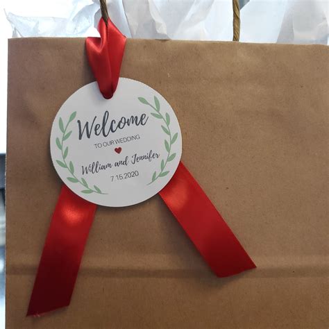 Customizable Welcome Bag Tags