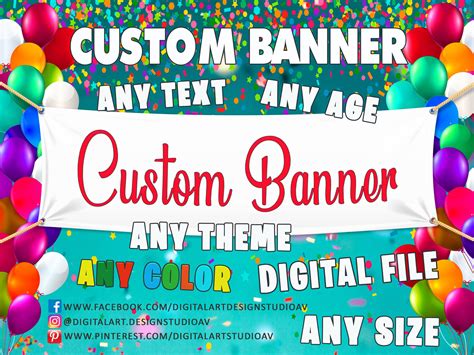 Customize birthday banner template