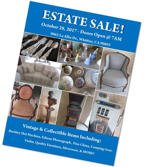 Customize Estate Sale Flyer