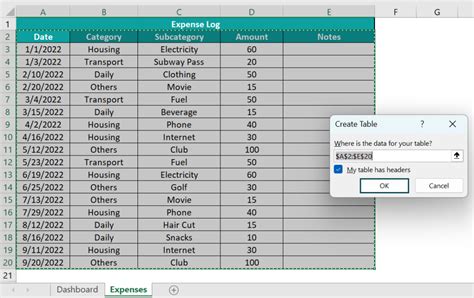 Customize Excel Template