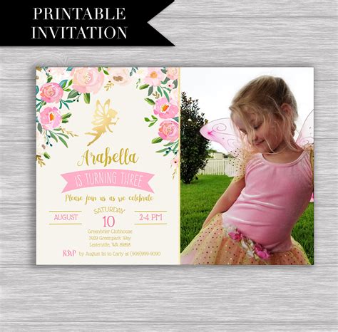 Customize Fairy Invitation Template