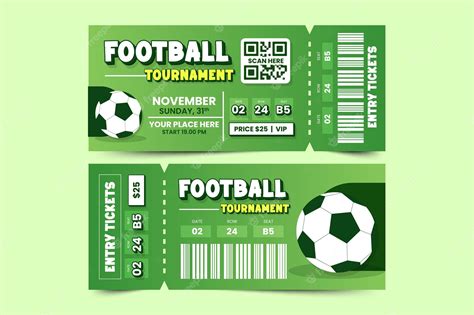 Customize Football Ticket Templates