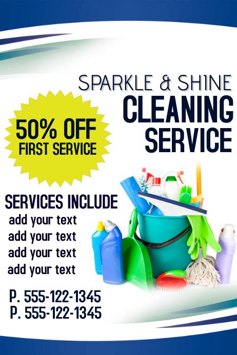 Customize Free Cleaning Services Poster Templates Designs