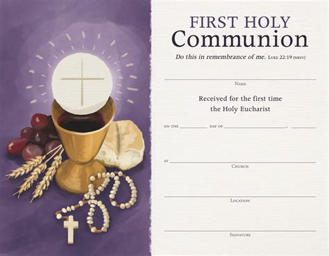 Customize Holy Communion Template