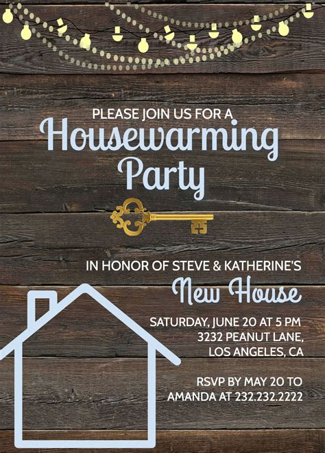 Customize Housewarming Invitations