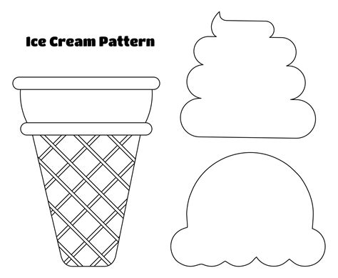 Customize Free Ice Cream Cone Template Printable Designs