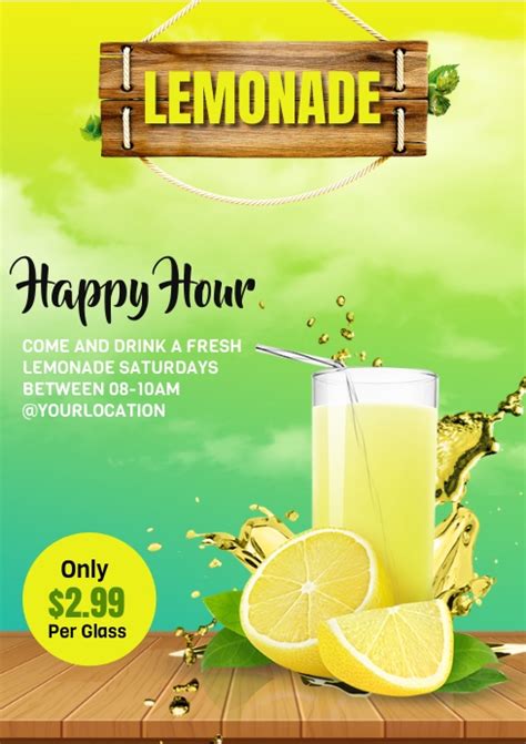 Customize Lemonade Flyer Template