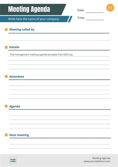 Customize meeting templates