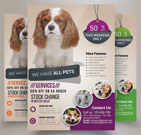 Customize Pet Shop Flyer Template