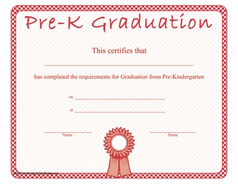 Customize Pre-K Graduation Certificate Template