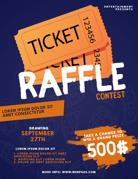 Customize Raffle Flyer Template