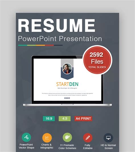 Customize Resume PPT Template