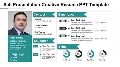 Customize Resume PPT Template