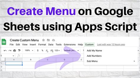 Customize script in Google Sheets