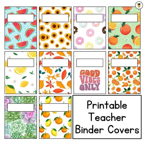 Customize Teacher Binder Cover